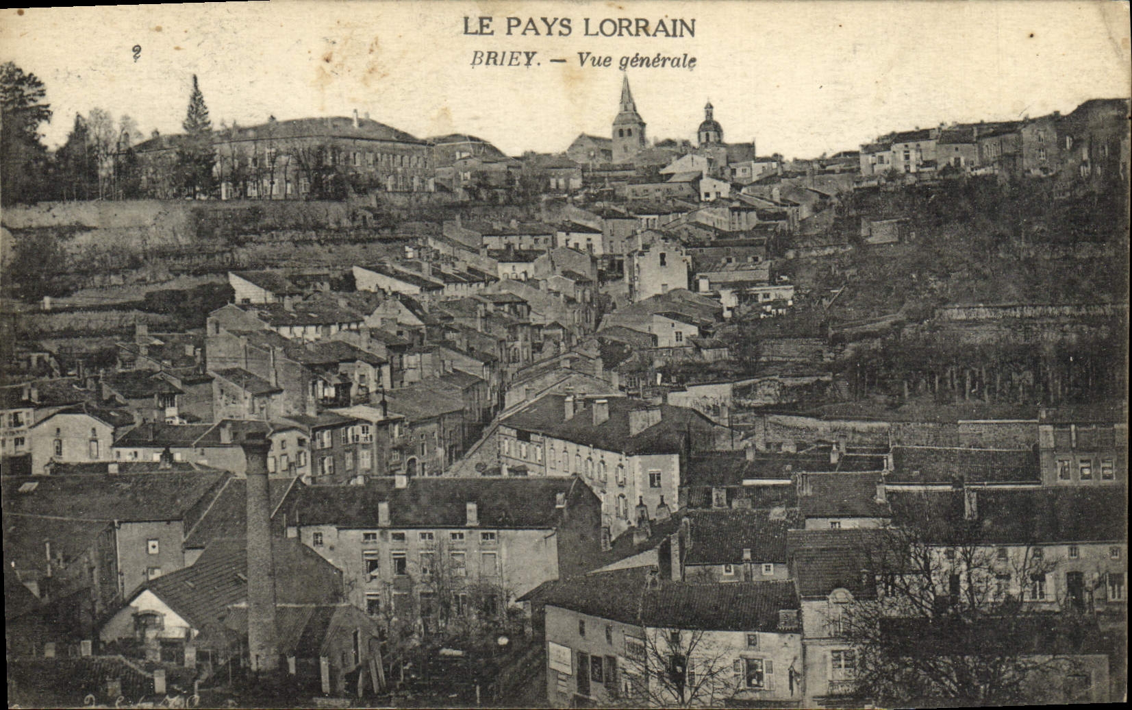 VINTAGE POSTCARD the Lorraine Country Briey View
