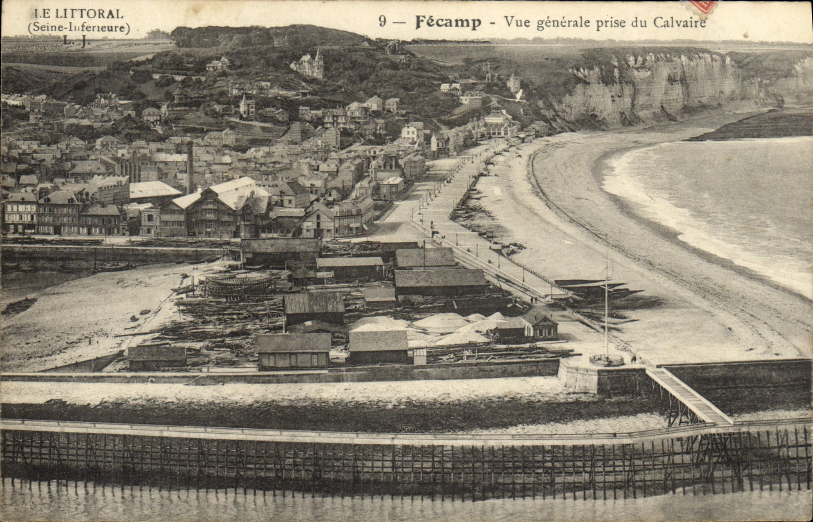 Opinión de Fecamp de la POSTAL de la VENDIMIA tomada del martirio