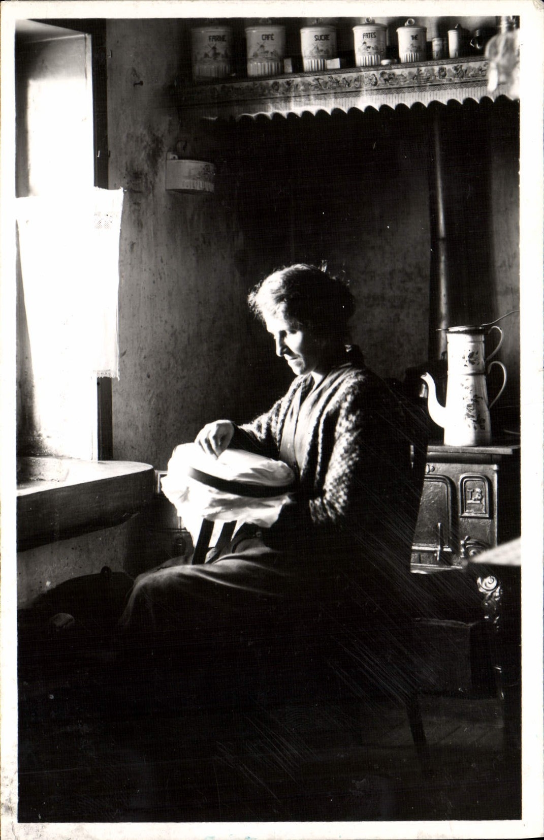 MODERN CARD the Vosges Pinoresques Embroidering-machine Folklore