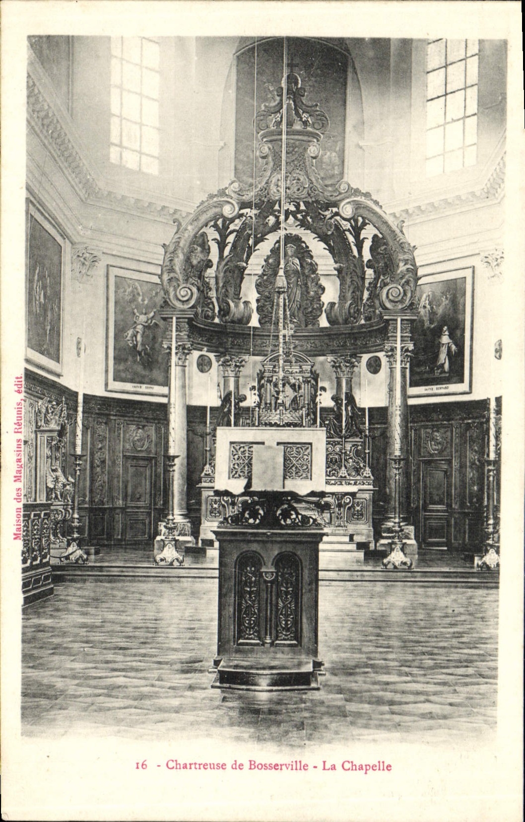 VINTAGE POSTCARD Chartreuse de Bosserville La Chapelle