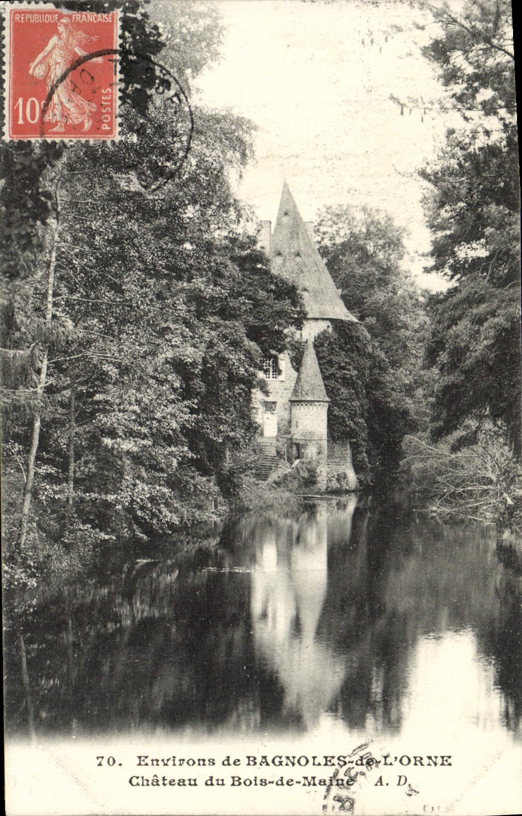 CPA Bagnoles de L'Orne Chateau du Bois de Maine 