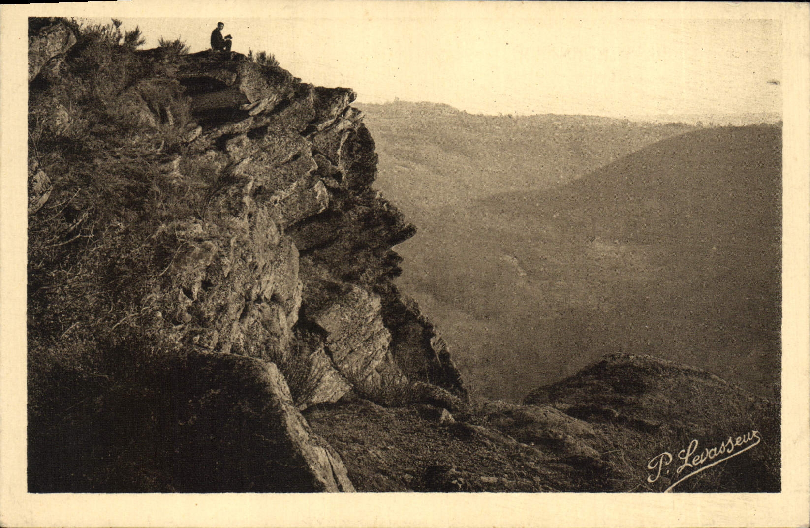 CPA Les Roches d'Oetre et la vallee de la Rouvre 