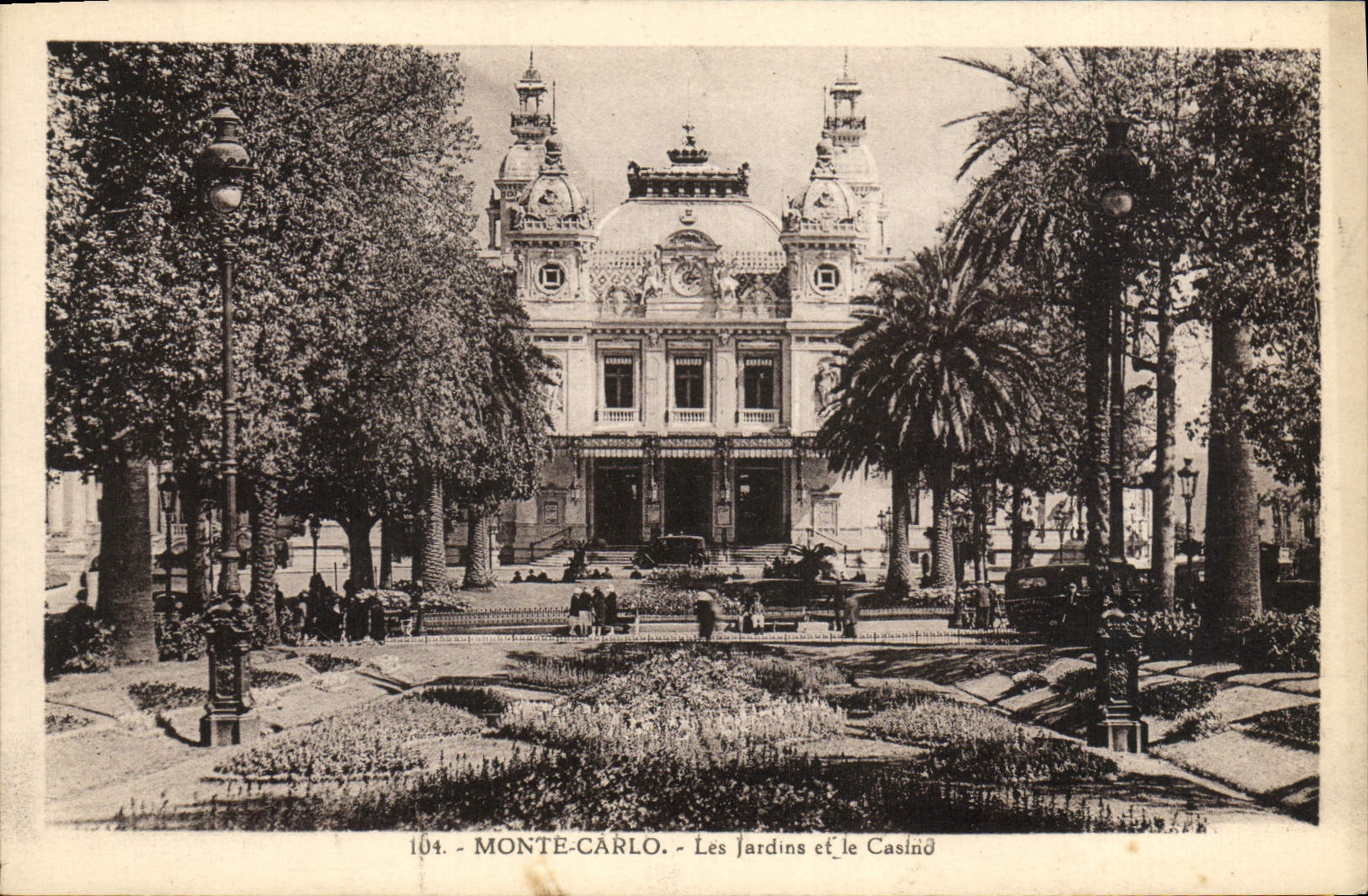 CPA Monte Carlo Les Jardins et le casino
