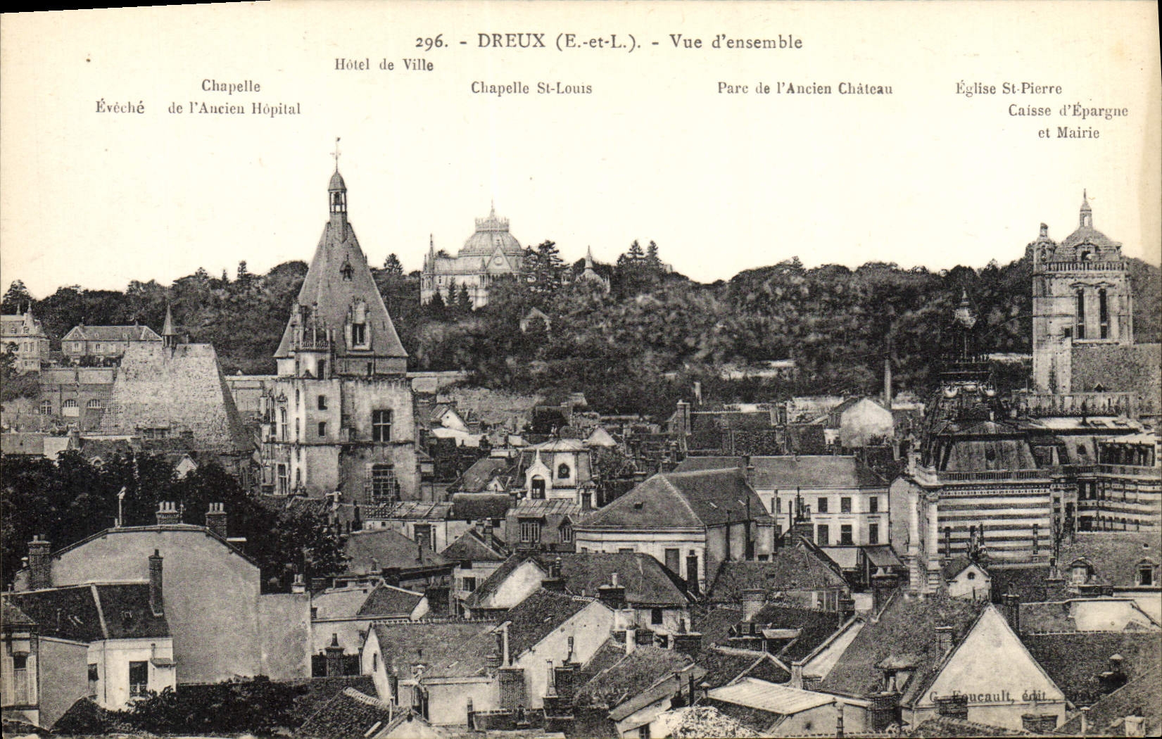 CPA Dreux Vue d'ensemble 