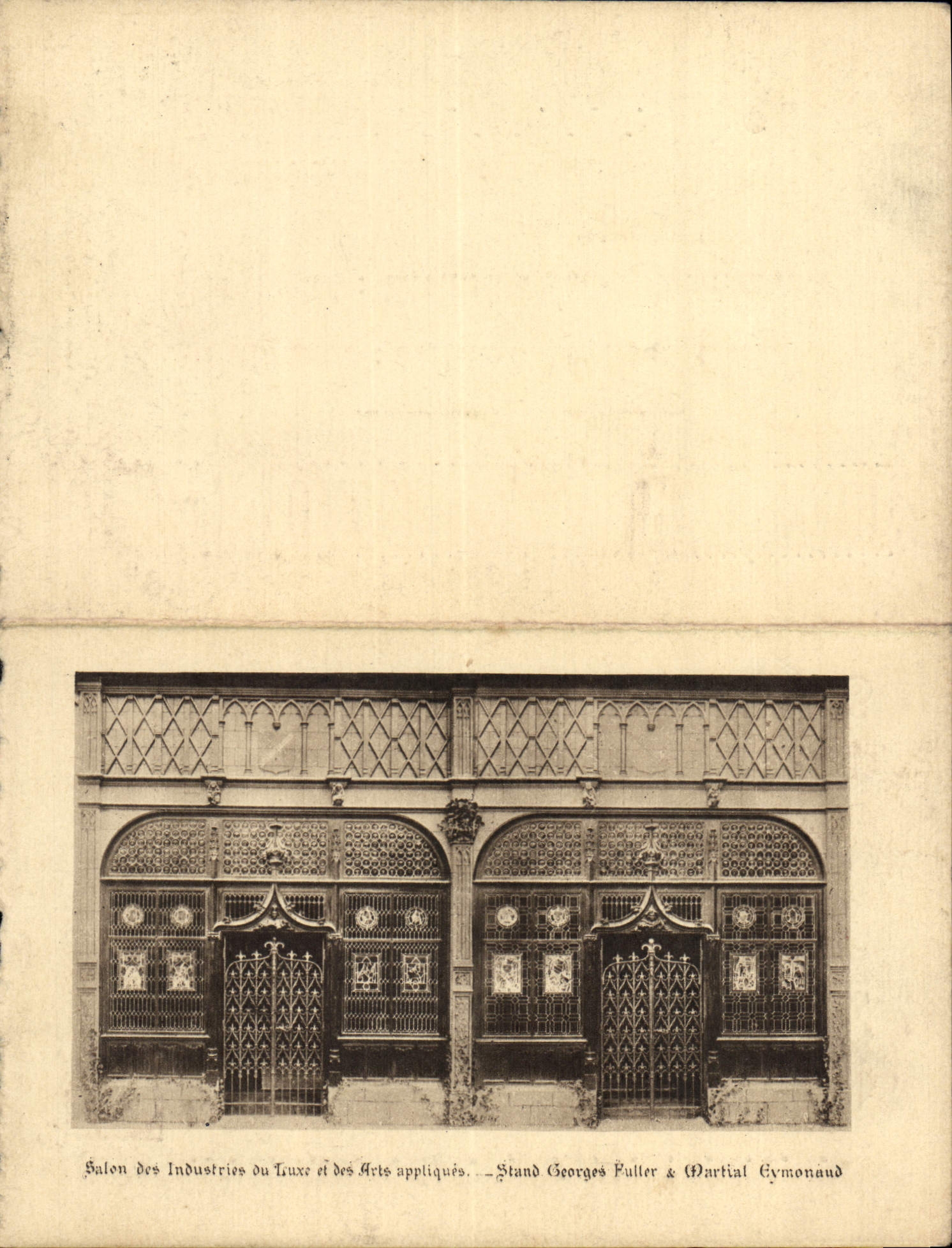 Extendible chart Living room of industries of the luxury and the Applied arts Stand Georges Fuller has Martial eymonaud