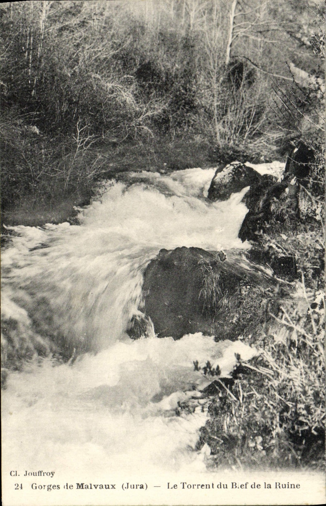 VINTAGE POSTCARD Falls of Malvaux the Torrent of the Level of the ruin