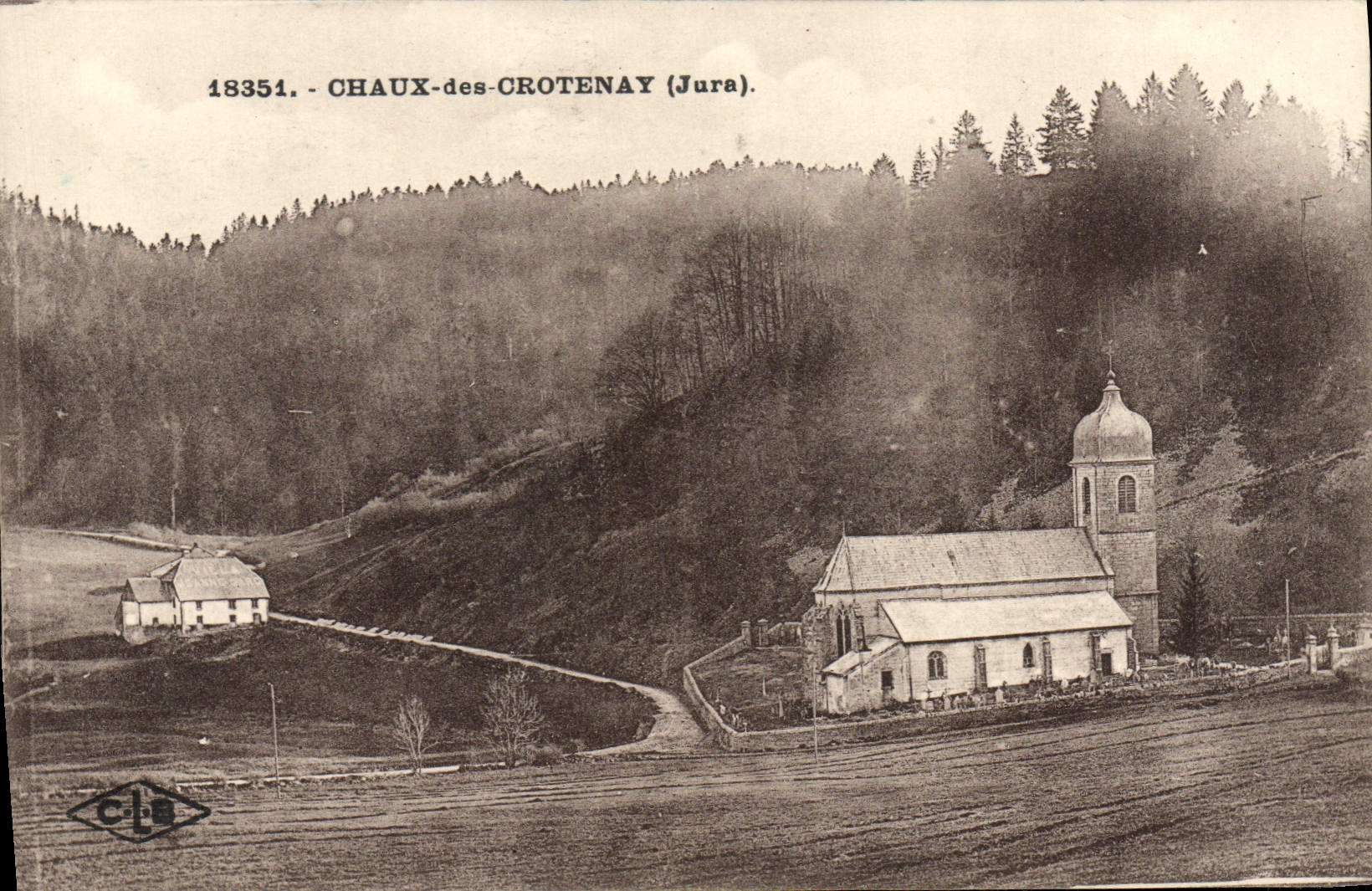 VINTAGE POSTCARD Lime of Crotenay