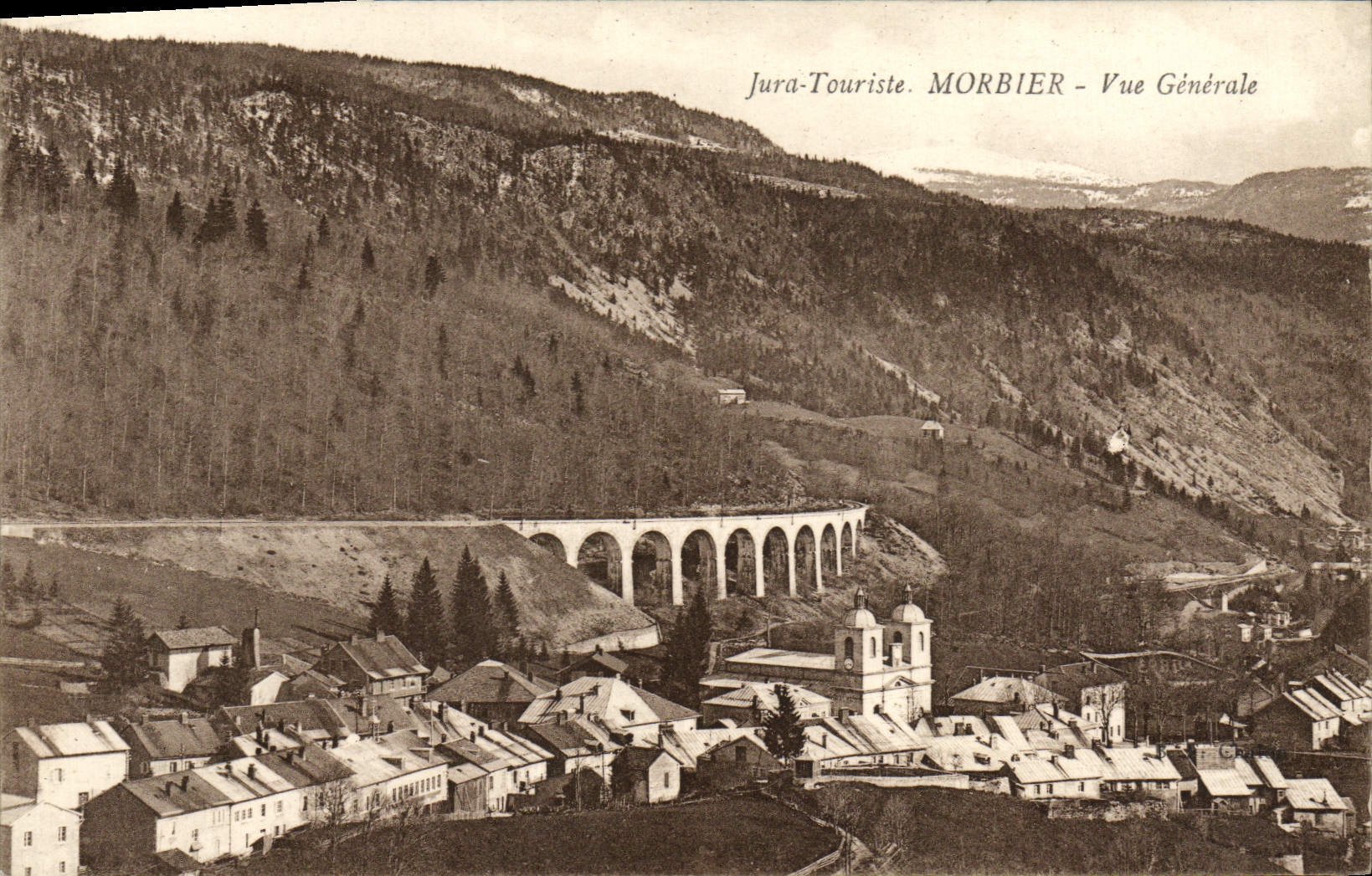 VINTAGE POSTCARD the Jura Morbier Tourist View