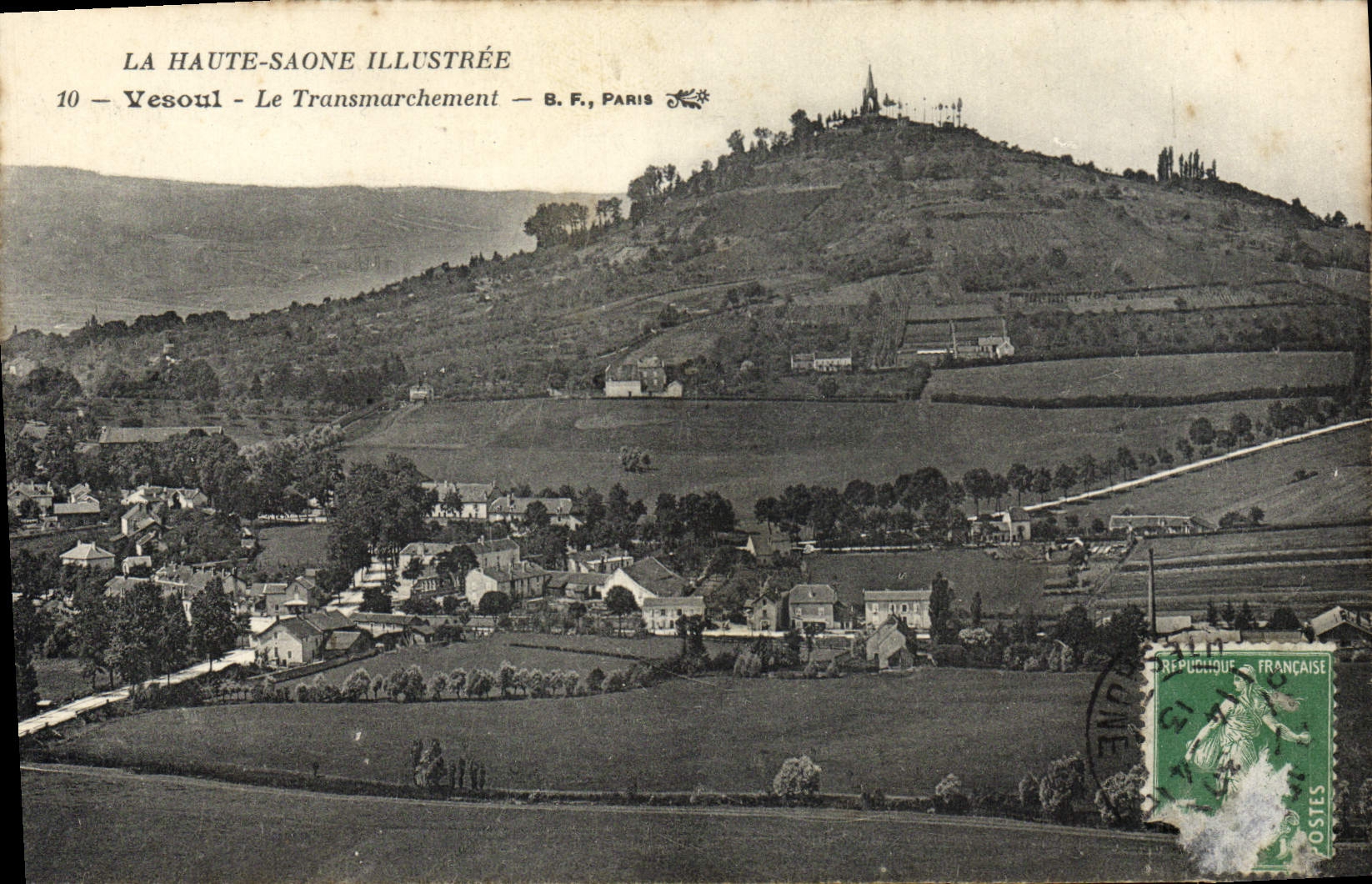 VINTAGE POSTCARD the High illustrated Saone Vesoul Transmarchement