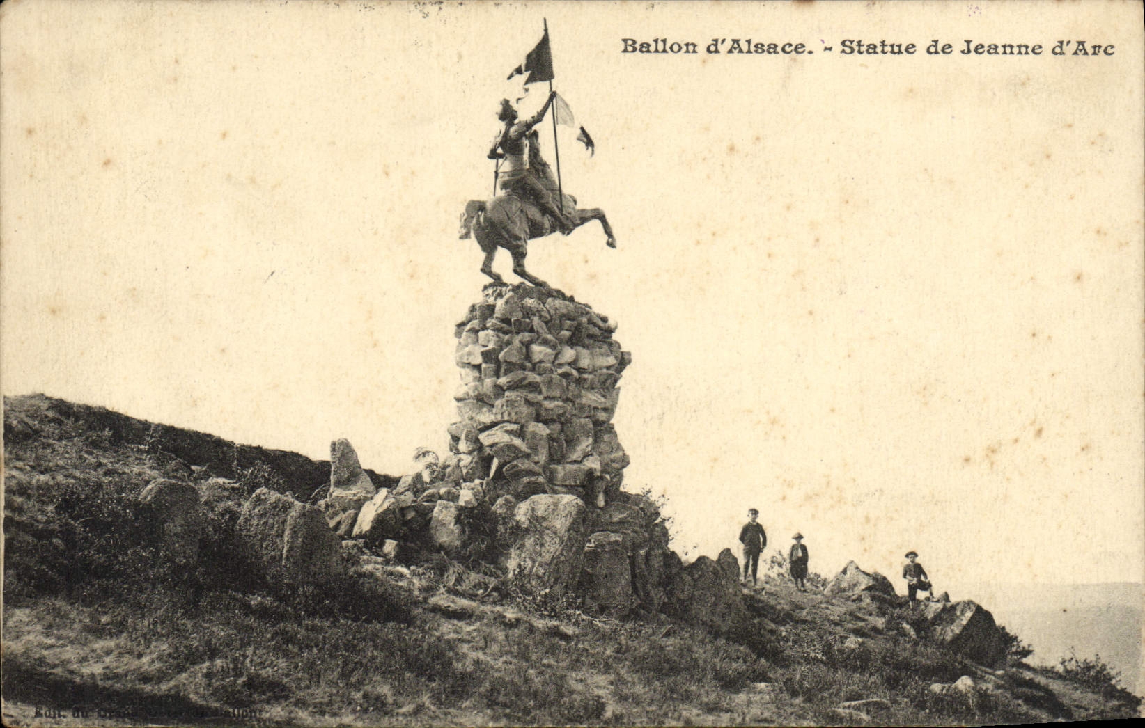 CPA Ballon d'alsace Statue de Jeanne d'Arc