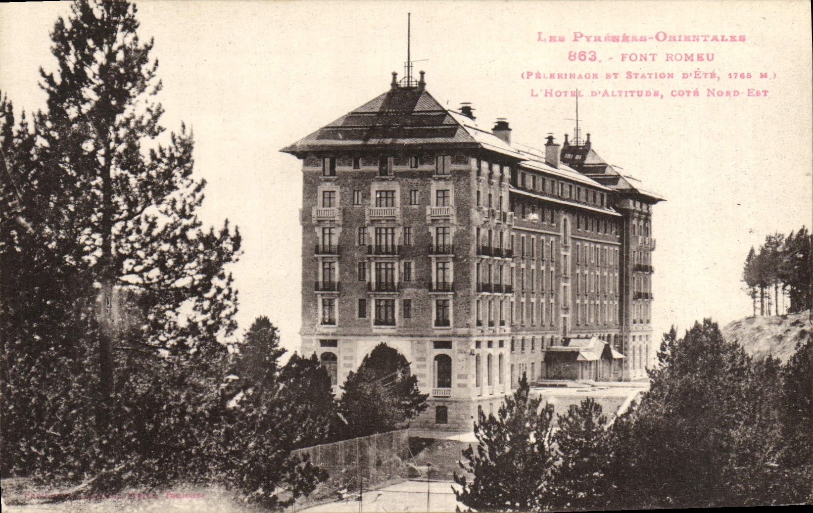 CPA Font Romeu L'hotel Tennis