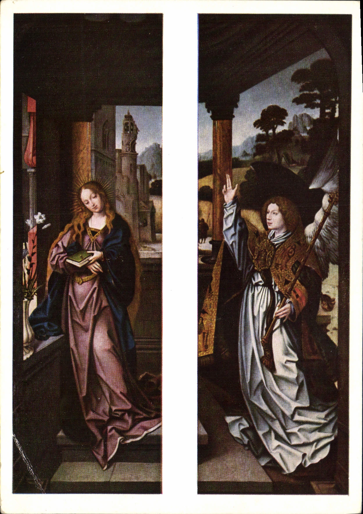 MODERN CARD has Virgem Anjo Da Anunciacao Escola Flamenga Ange