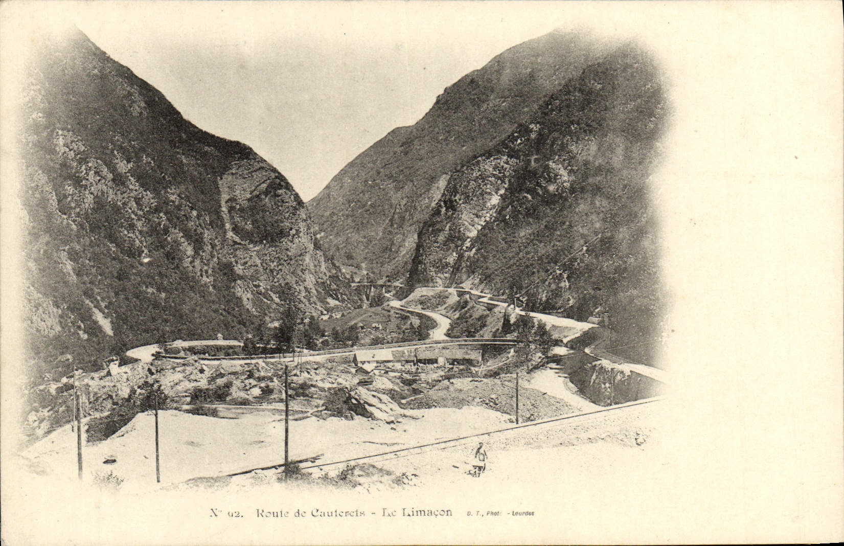 CPA Route De Cauterets Le Limacon