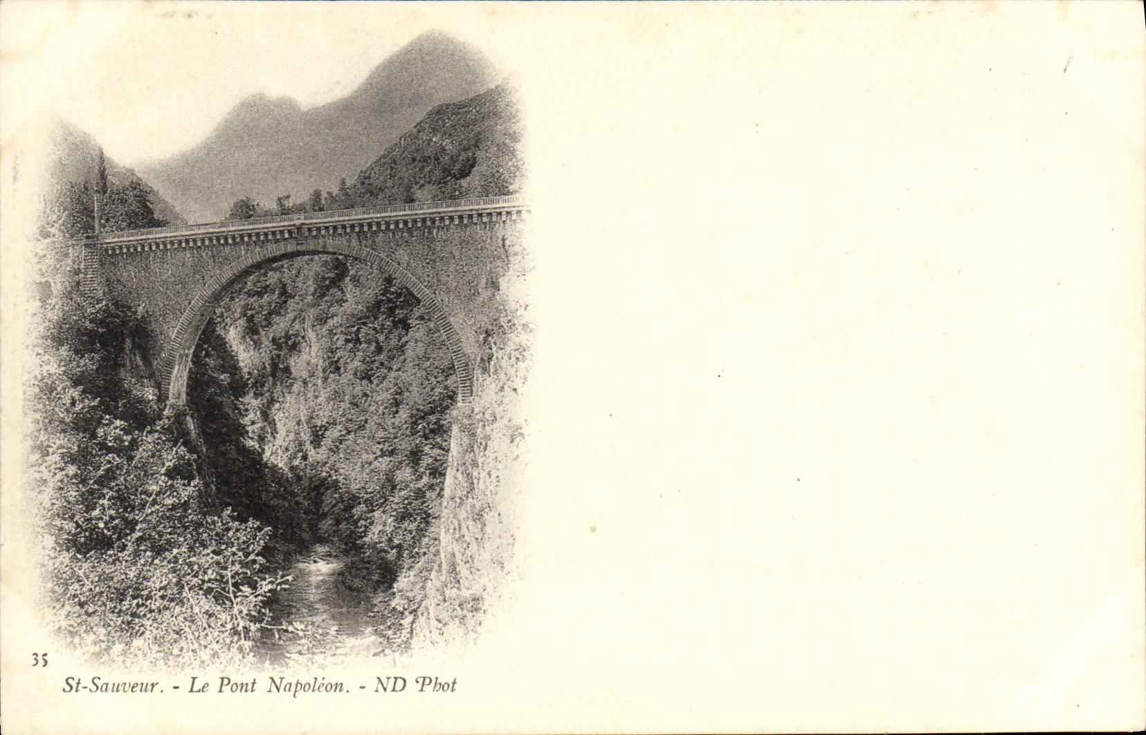 CPA St Sauveur Le Pont Napoleon