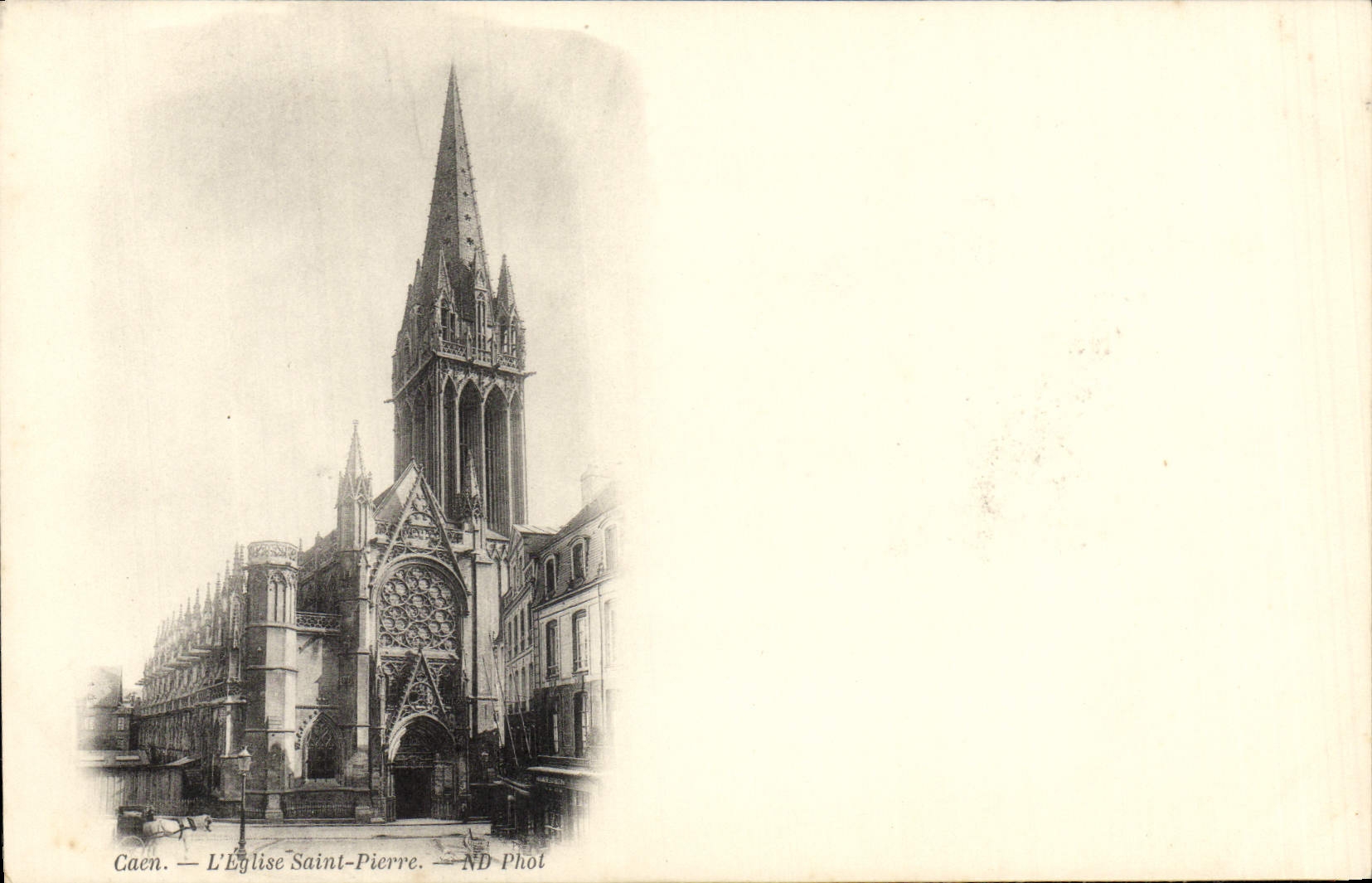 CPA Caen L'Eglise Saint Pierre