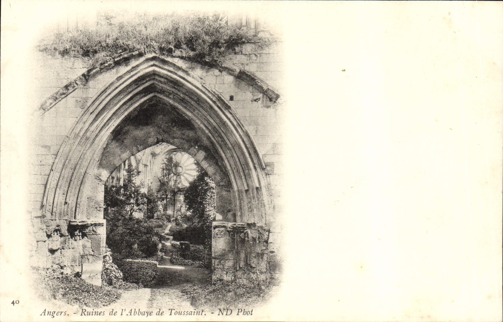 CPA Angers Ruines de l'abbaye de Toussaint