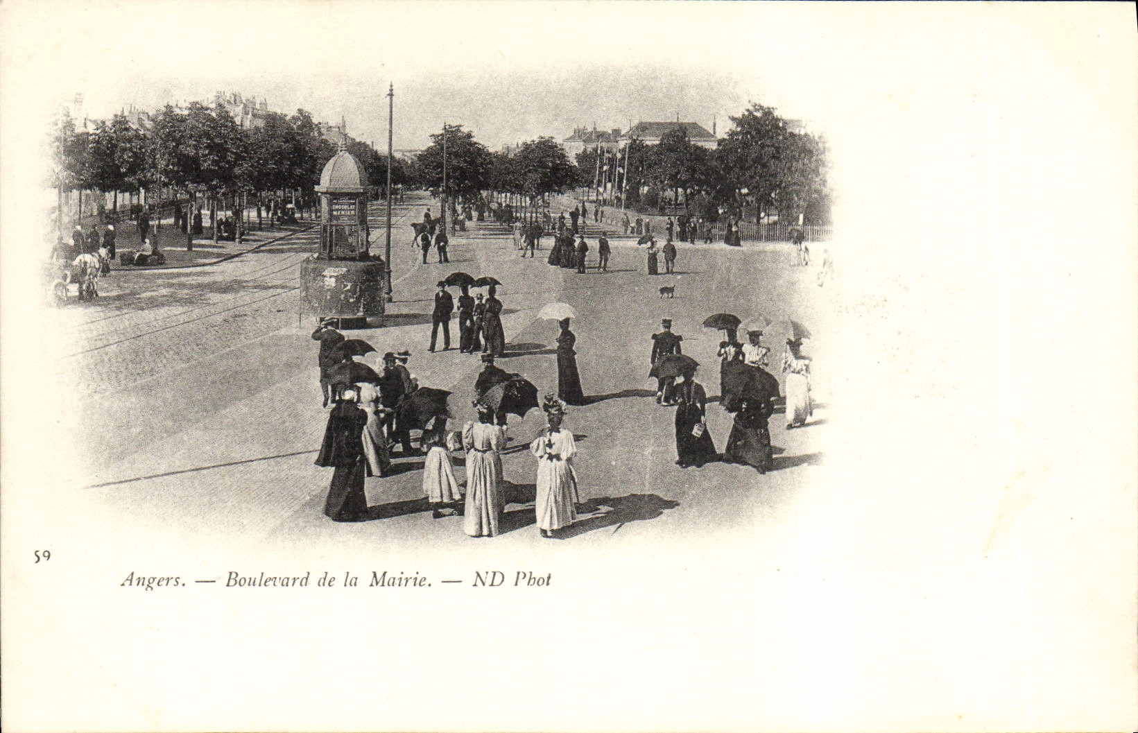 CPA Angers Boulevard de la Mairie