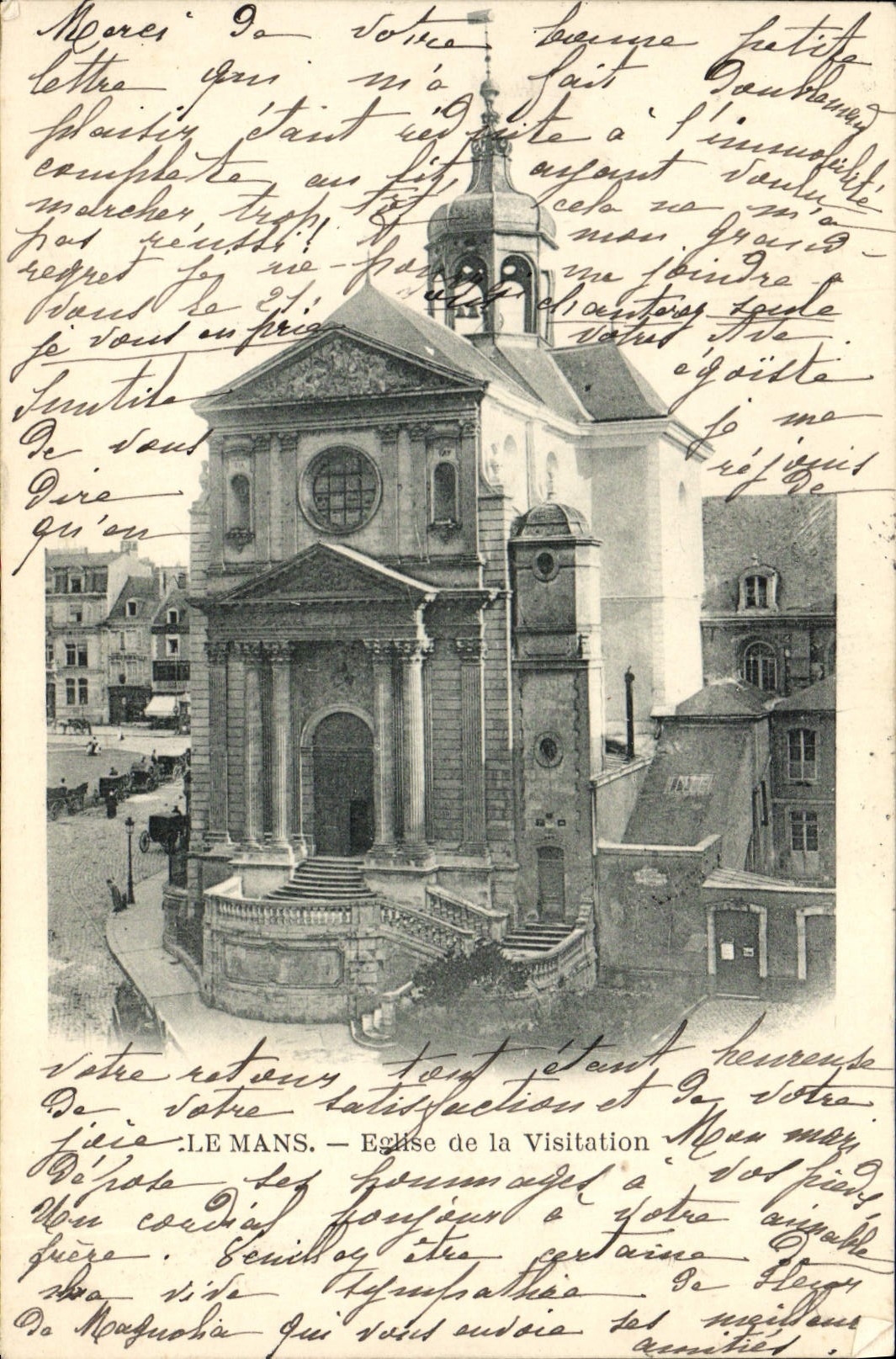 VINTAGE POSTCARD Mans Church of the Visitation