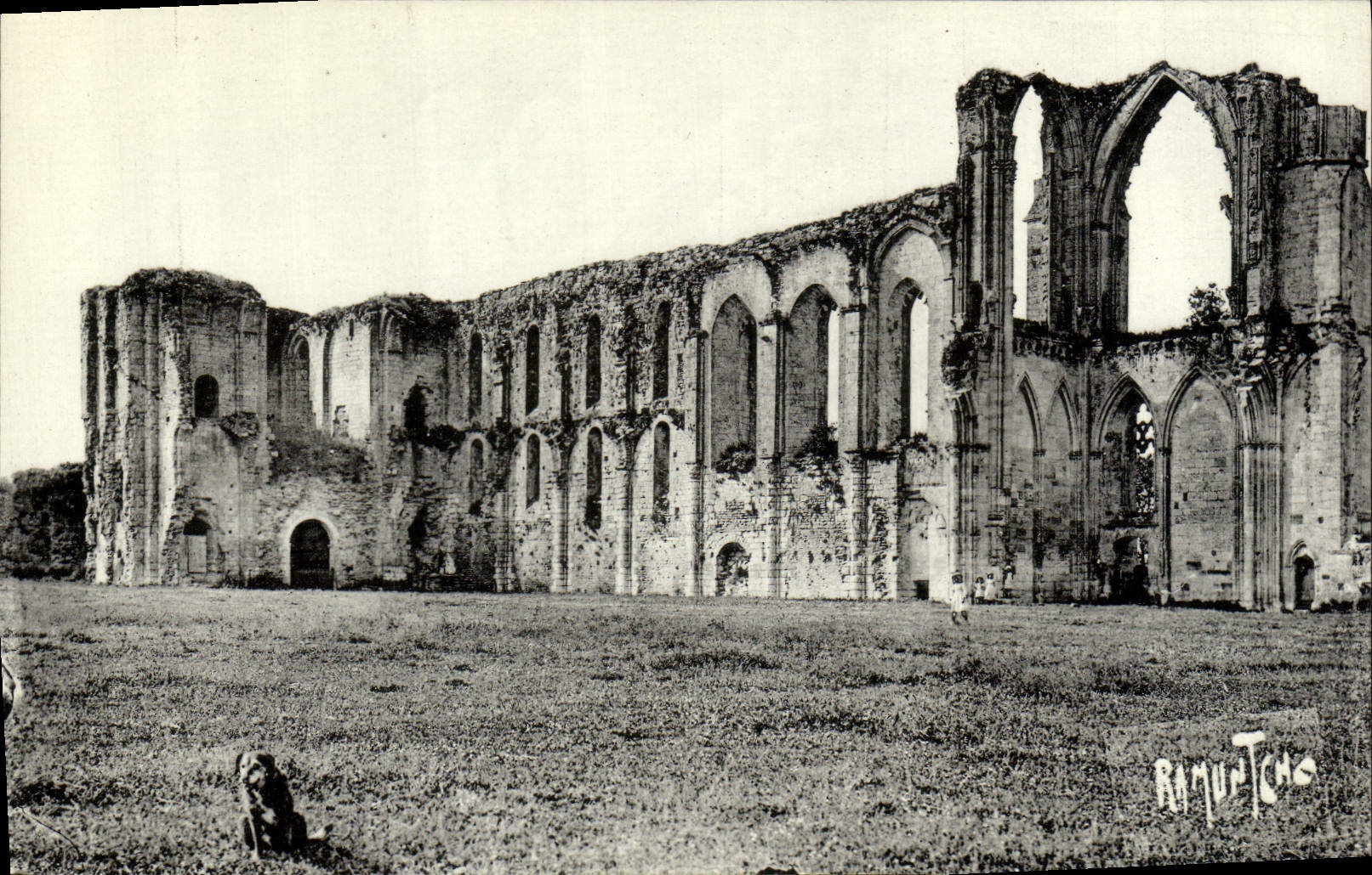 VINTAGE POSTCARD Maillezais Ruins De Lancienne Cathedral Saint Pierre
