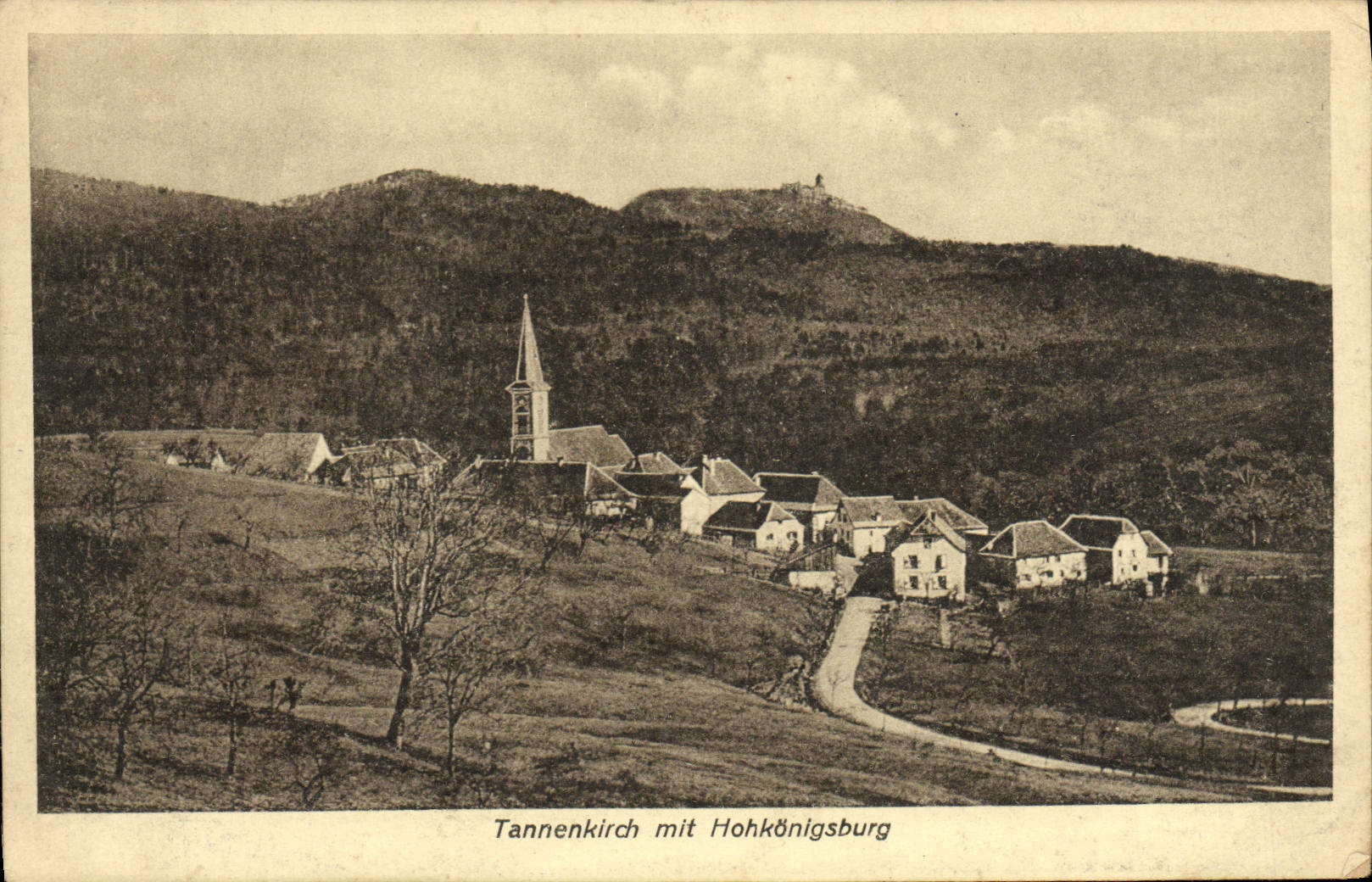 CPA Tannenkirch mit Hohkonigsburg