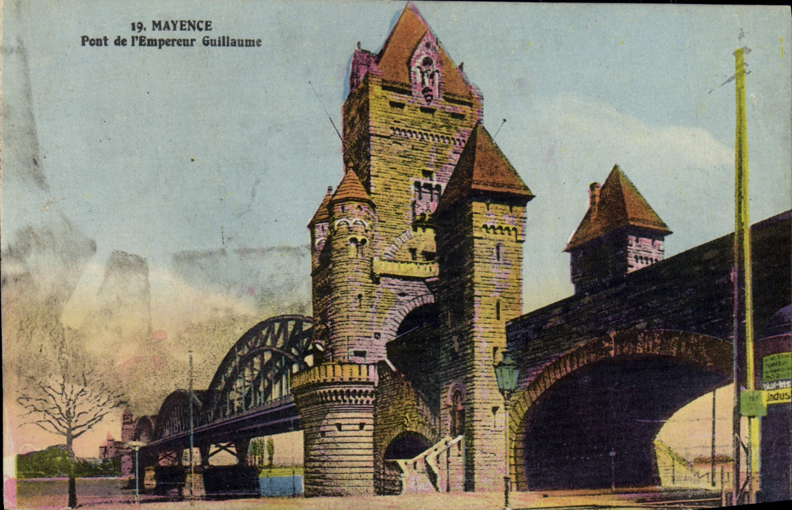 CPA Mayence Pont de l'Empereur Guillaume