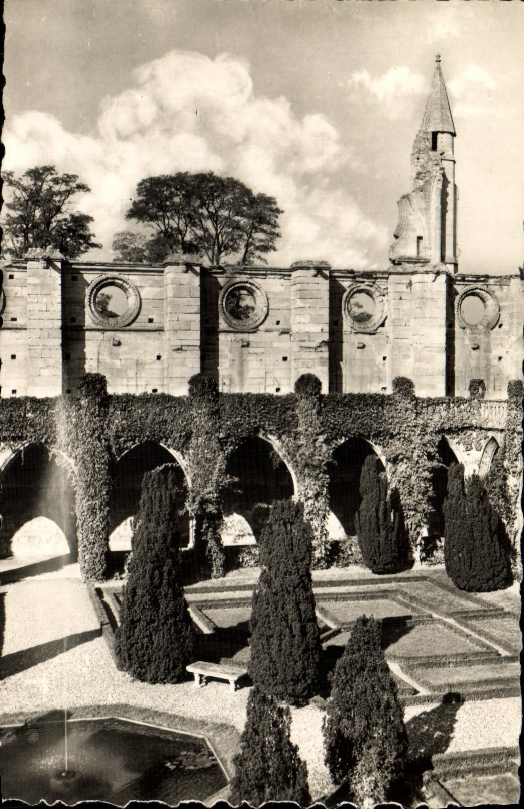 MODERN CARD Asnieres on Oise the cloister and the turret