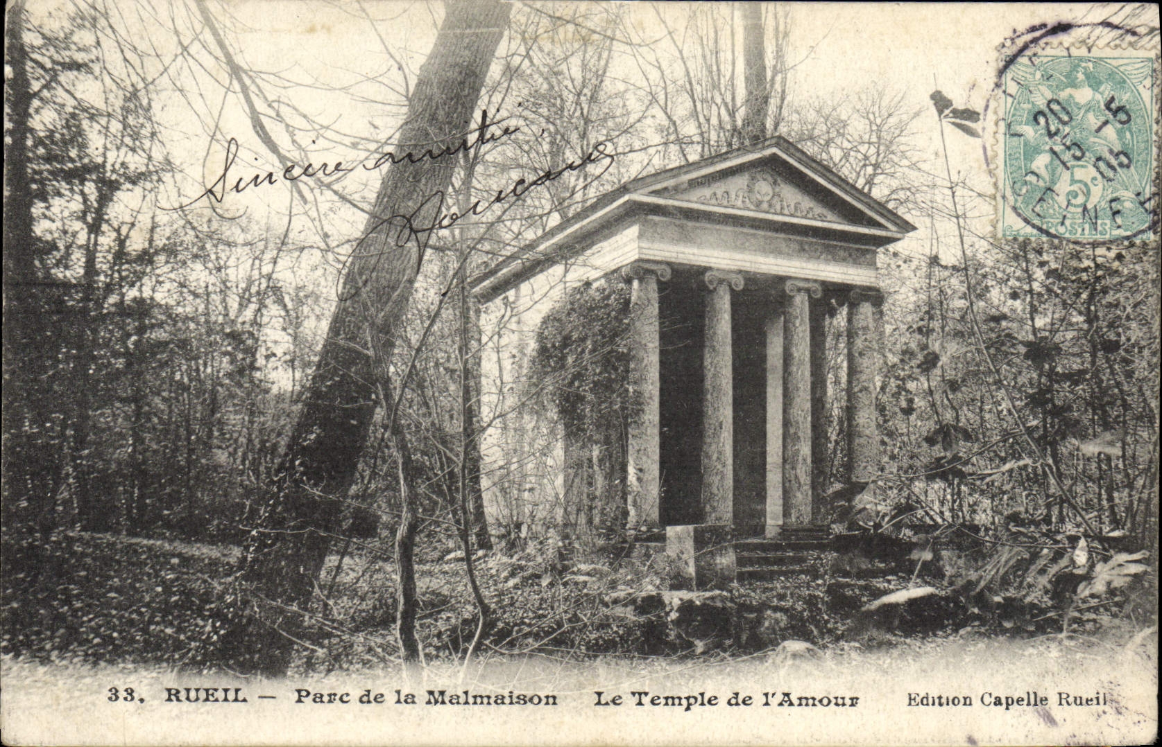 CPA Rueil Parc de la Mamaison Le temple de l'amour