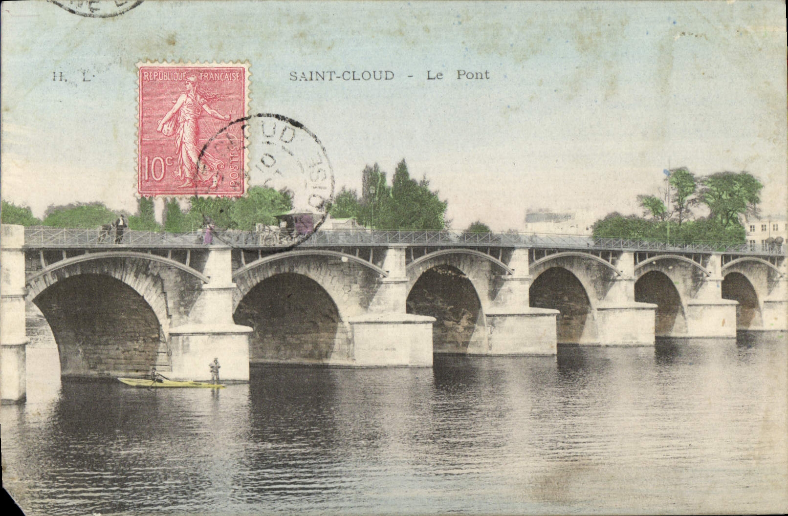 Nube santa de la POSTAL de la VENDIMIA el puente