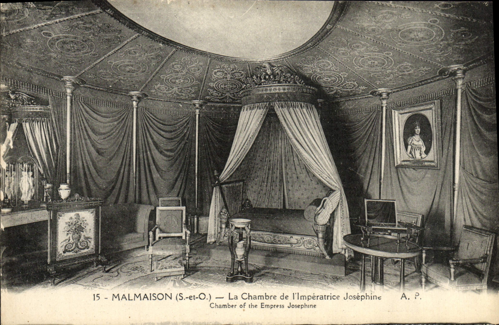 CPA Malmaison La Chambre De L'Imperatrice Josephine