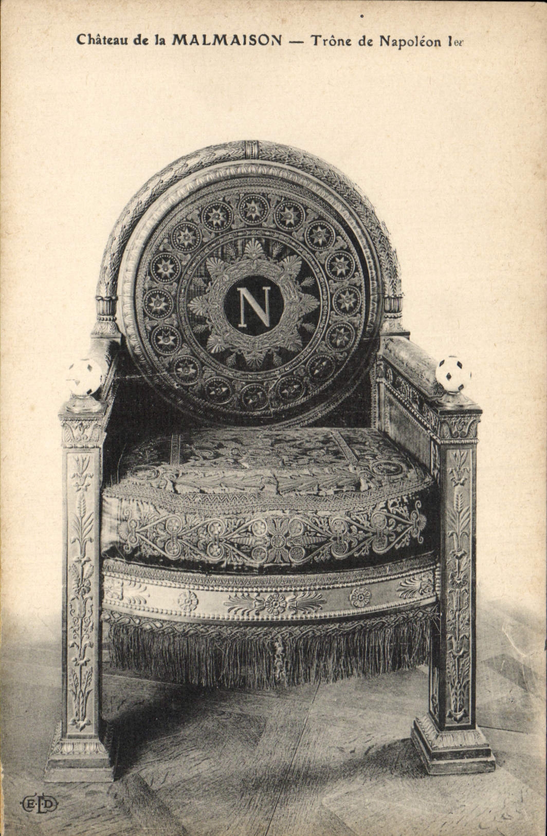 CPA Malmaison Trone de Napoleon 1er