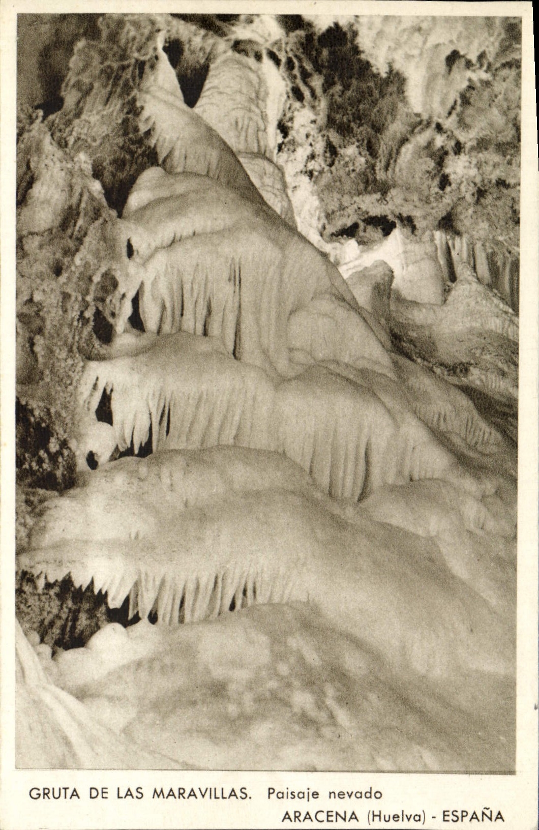 CPA Gruta De Las Maravillas Paisaje Nevado Aracena Espana