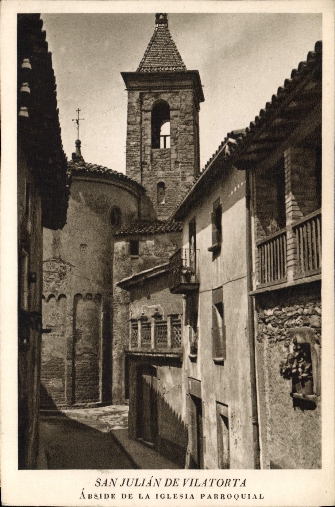 CPA San Julian De Vilatorta Abside de la Iglesia Parroquial