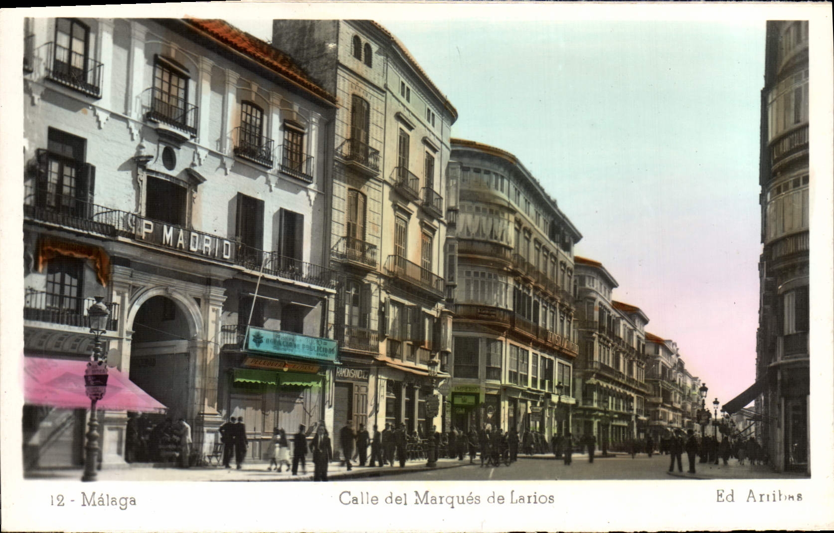 CPA Malaga Calle del Merques De Larios