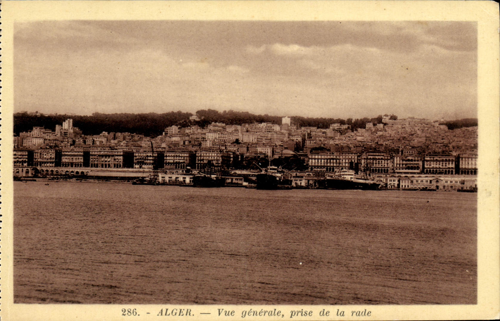 CPA Alger Vue Generale Prise de la Rade