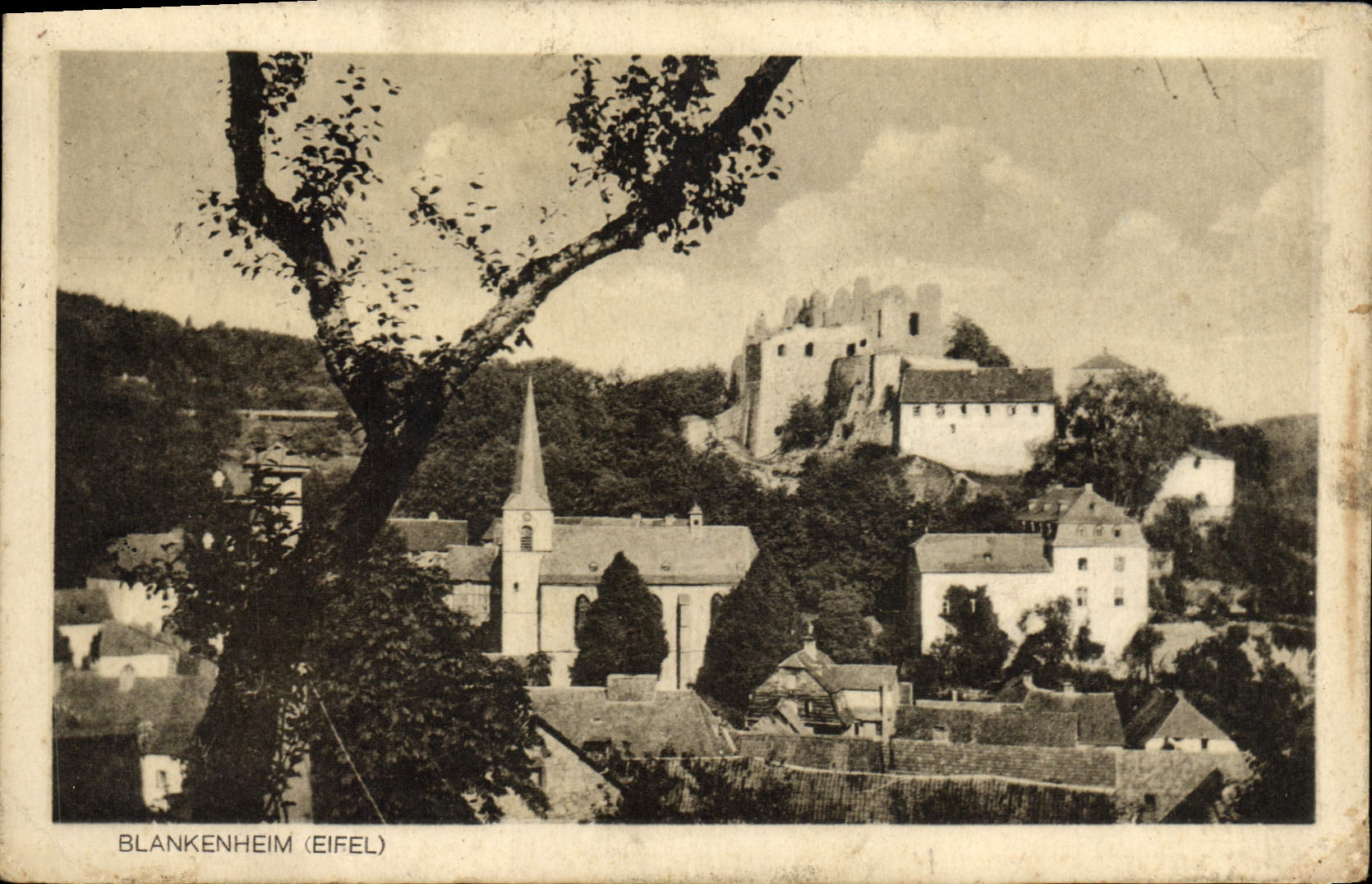 VINTAGE POSTCARD Blankenheim Eiffel