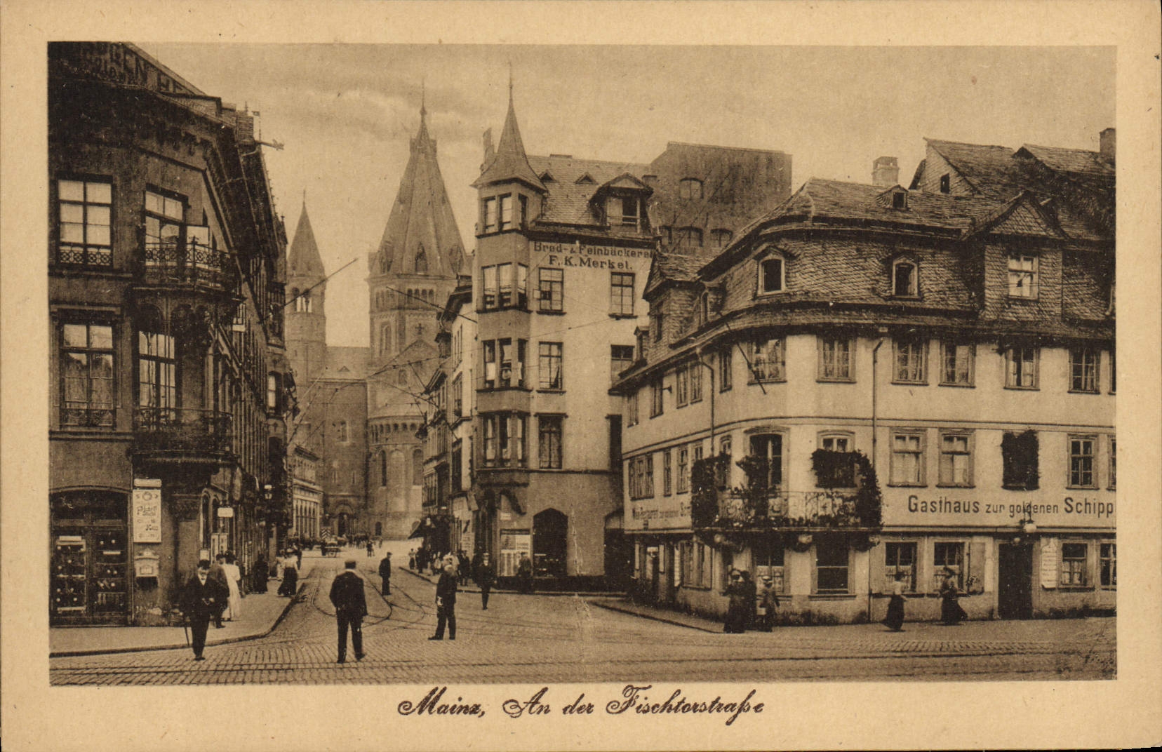 VINTAGE POSTCARD Mainz Year Der Fischtofsrasse