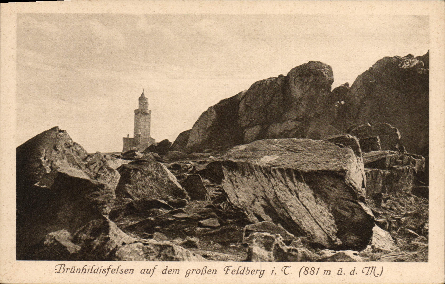 CPA Brunhildisfelsen Auf dem Broben Feldberg
