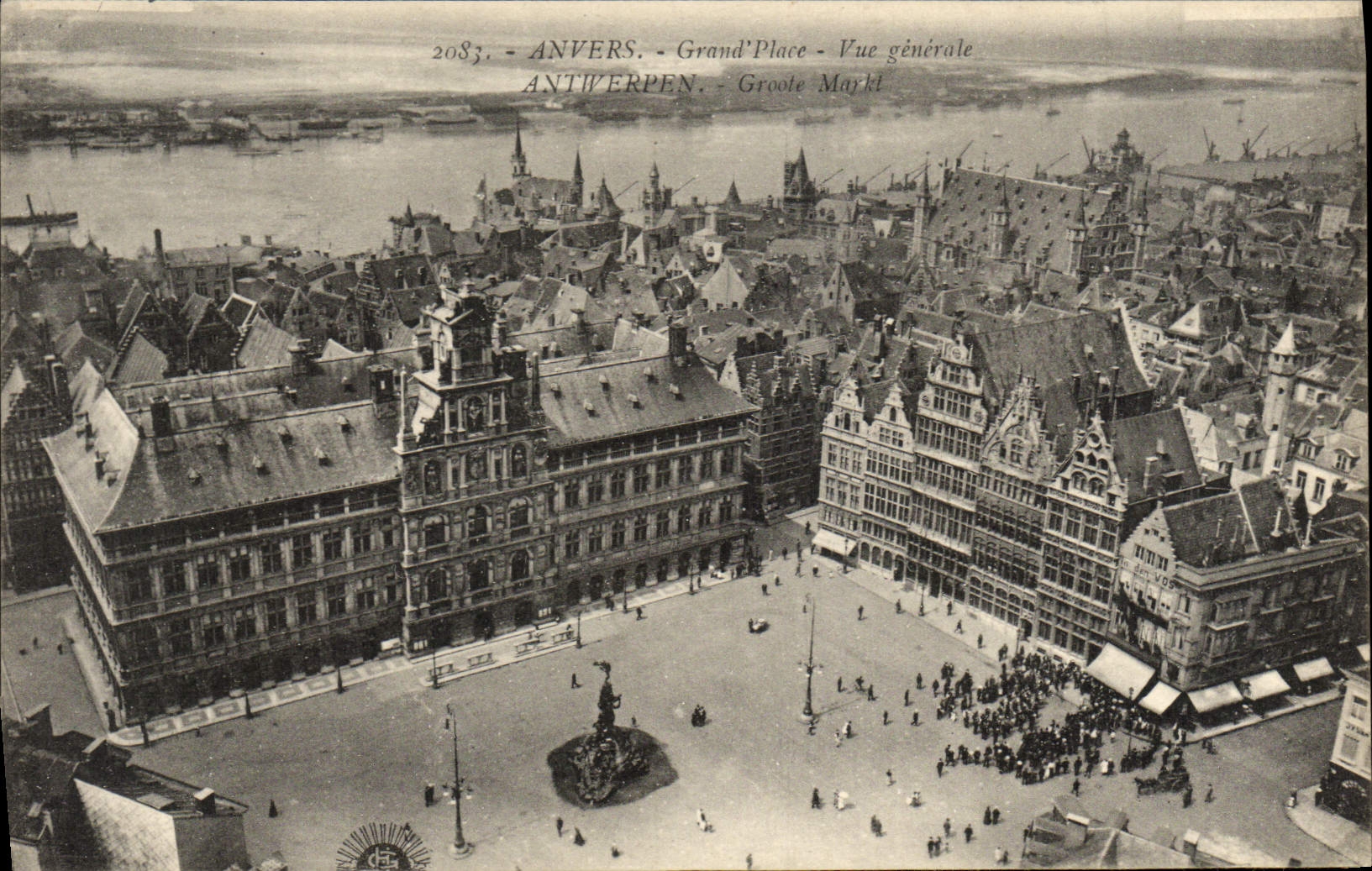 CPA Anvers Grand Place Vue Generale
