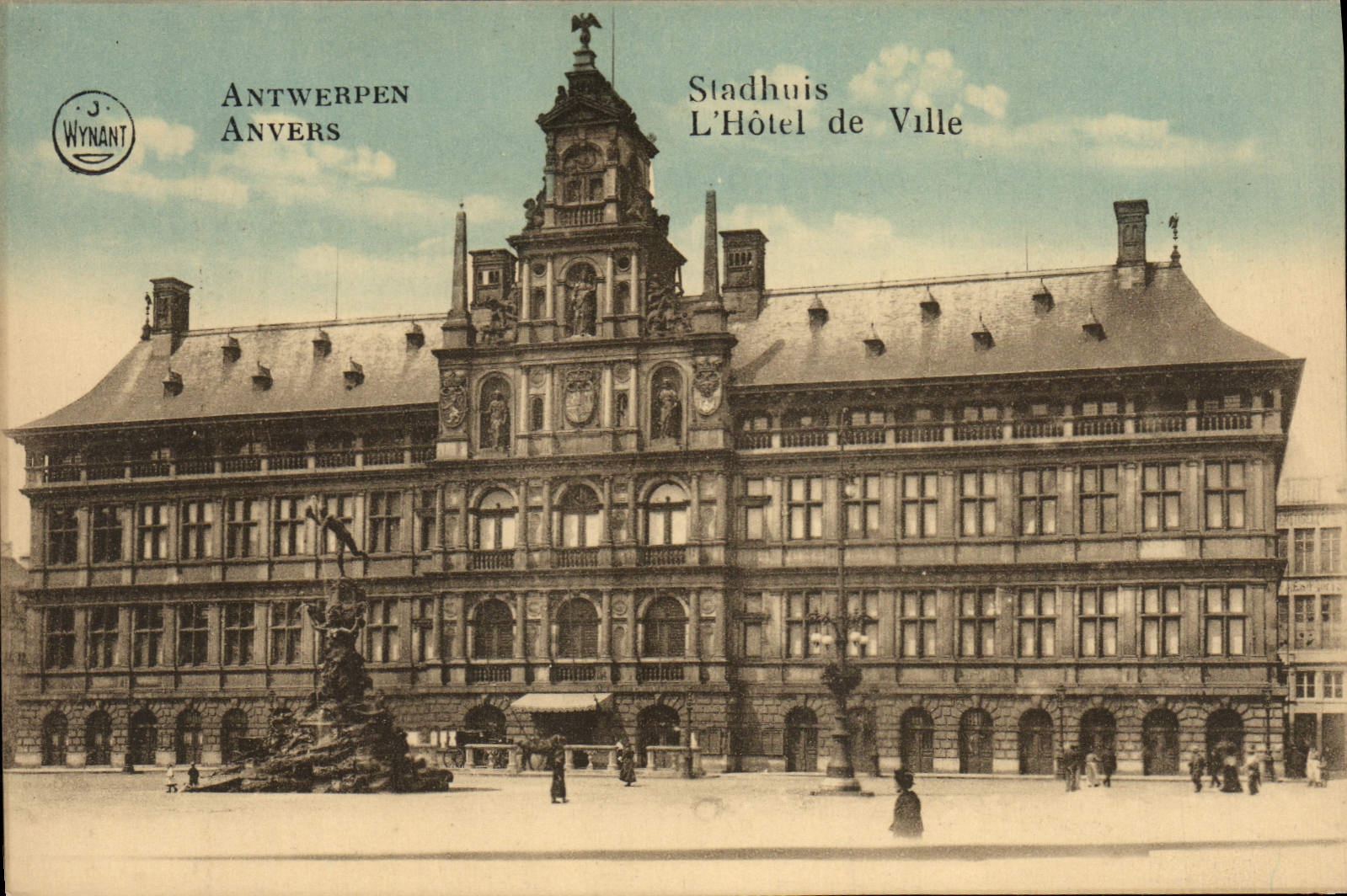 CPA Anvers Stadhuis L'Hotel de Ville