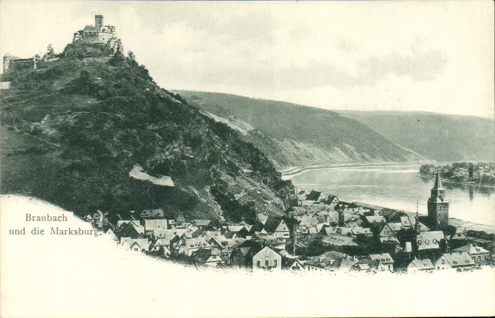 VINTAGE POSTCARD Braubach Und Die Marksburg