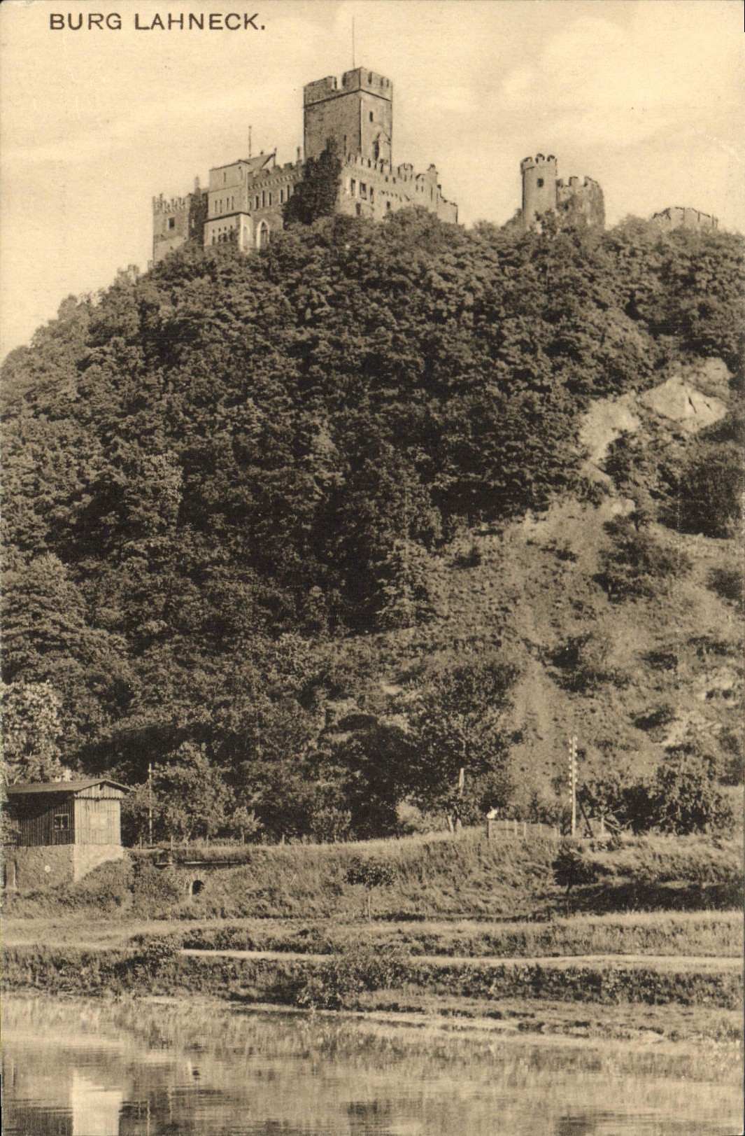 VINTAGE POSTCARD Burg Lahneck