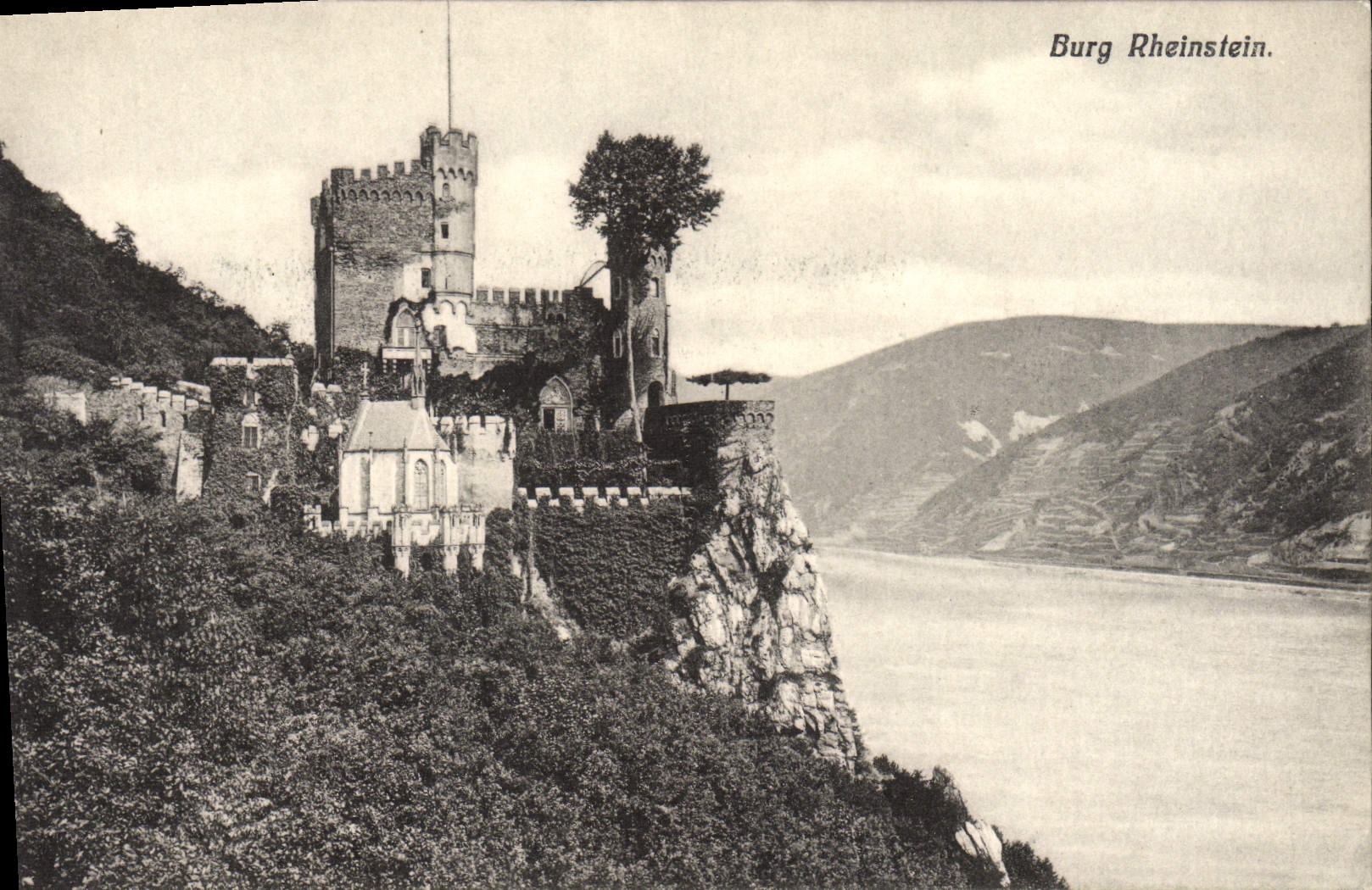VINTAGE POSTCARD Burg Rheinstein