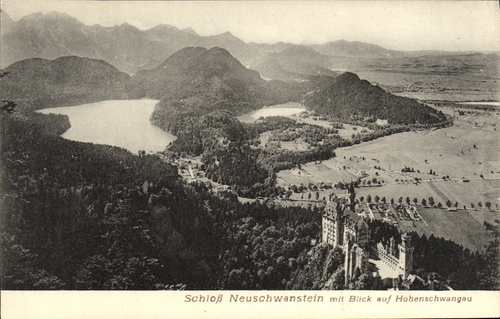 CPA Schloss Neuschwanstein Mit Blick Auf Hohenschwangau