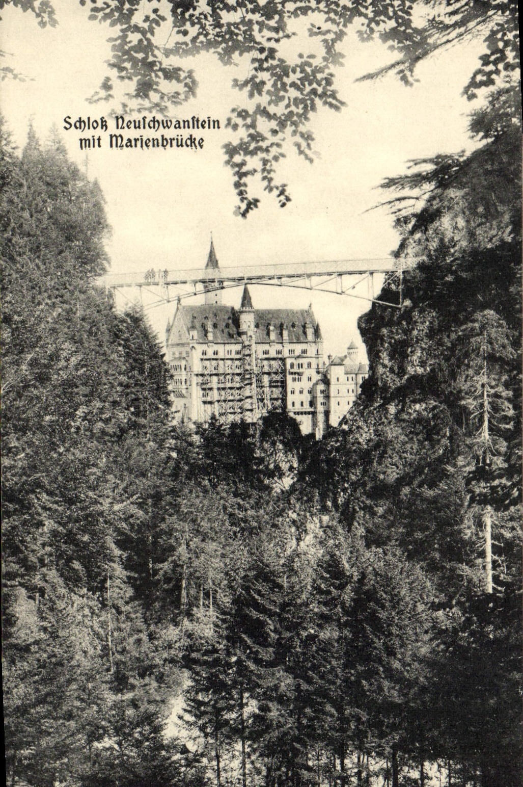 CPA Schloss Neusschwansstein Mit Marienbrucke