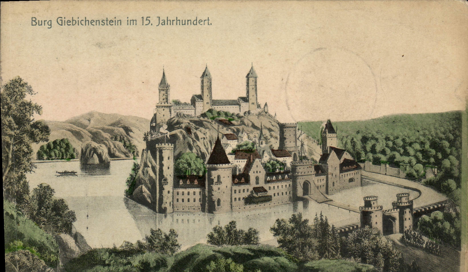 CPA Burg Giebichenstein Im 15 Jahrhundert