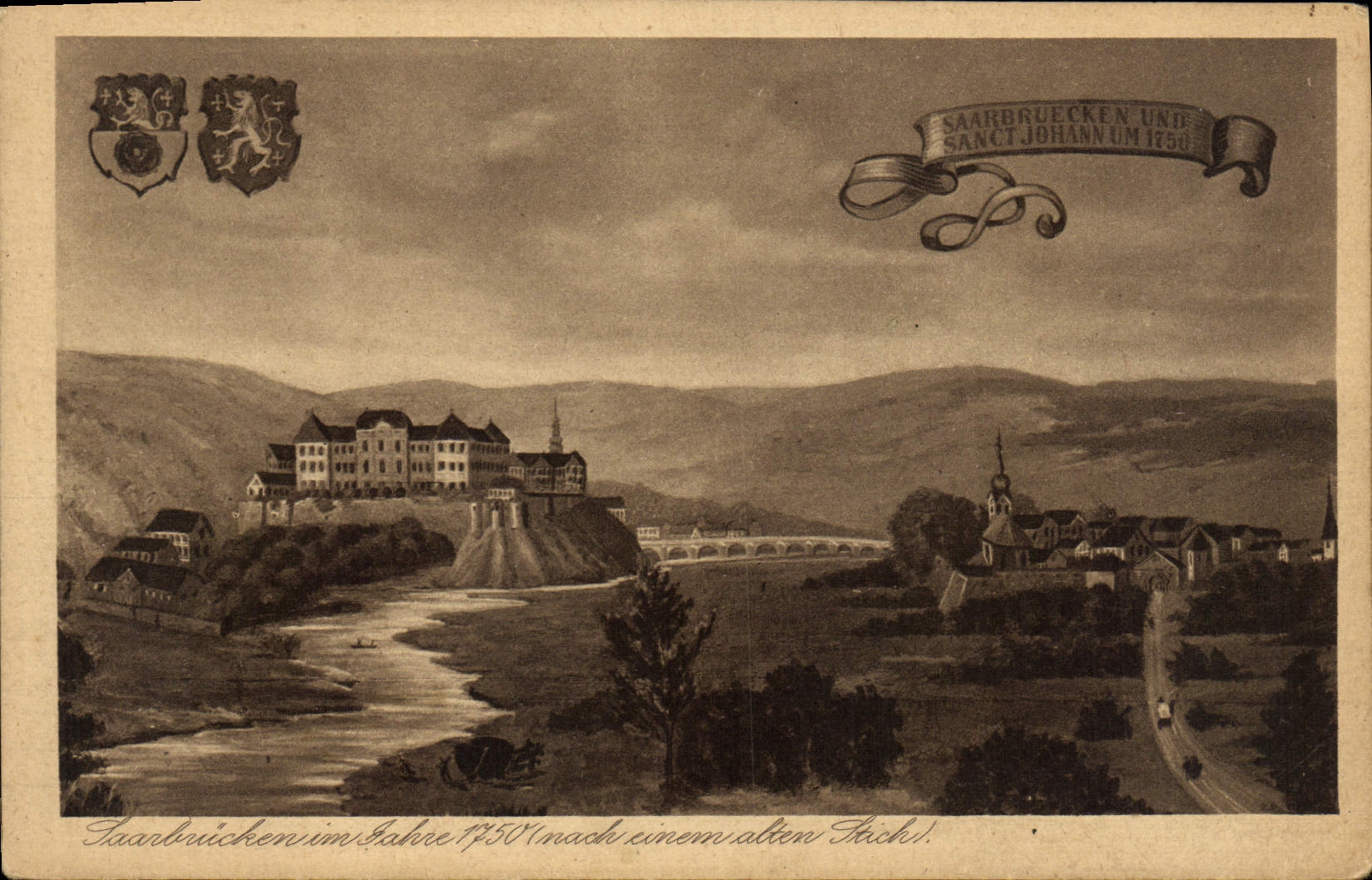 VINTAGE POSTCARD Saarbrucken