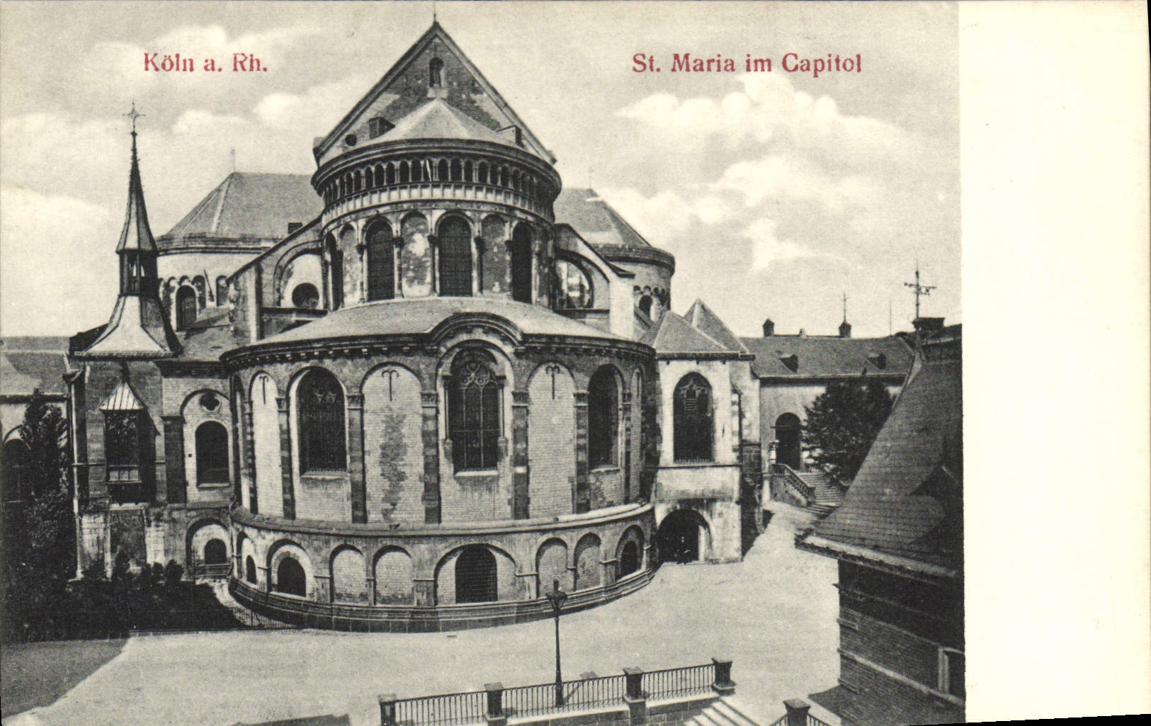 VINTAGE POSTCARD Koln has Rh St Maria Im Capitol