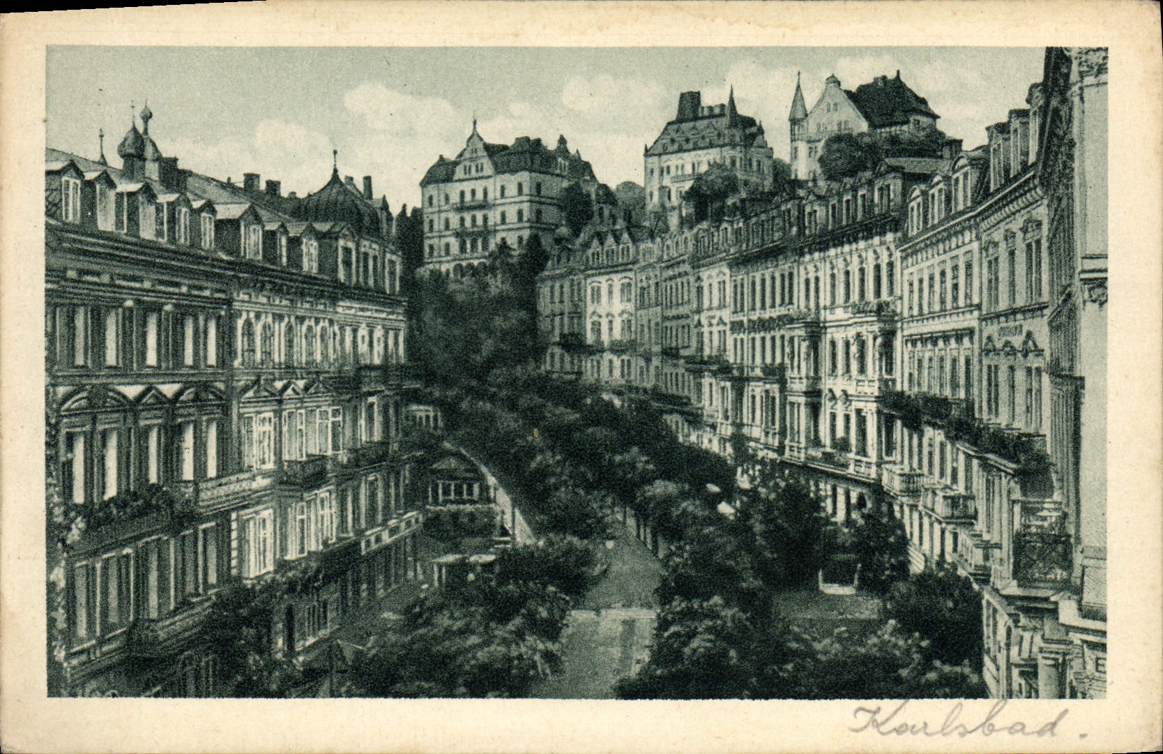 POSTAL Karlsbad de la VENDIMIA