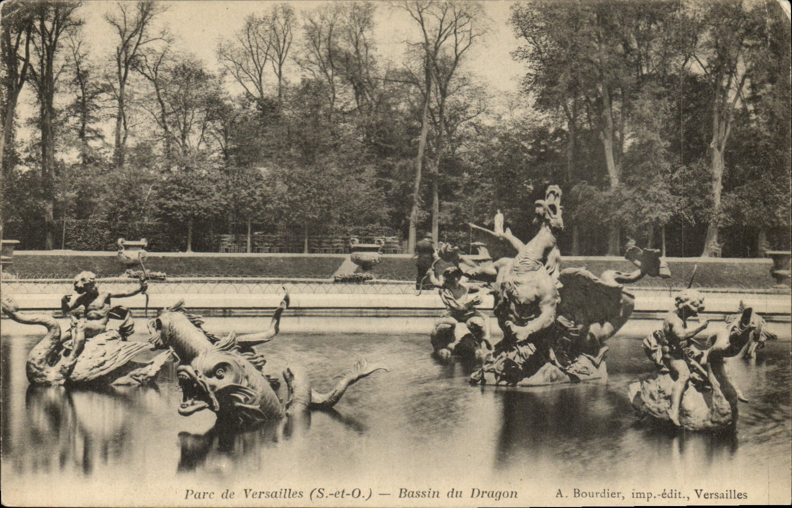 CPA Parc De Versailles Bassin Du Dragon