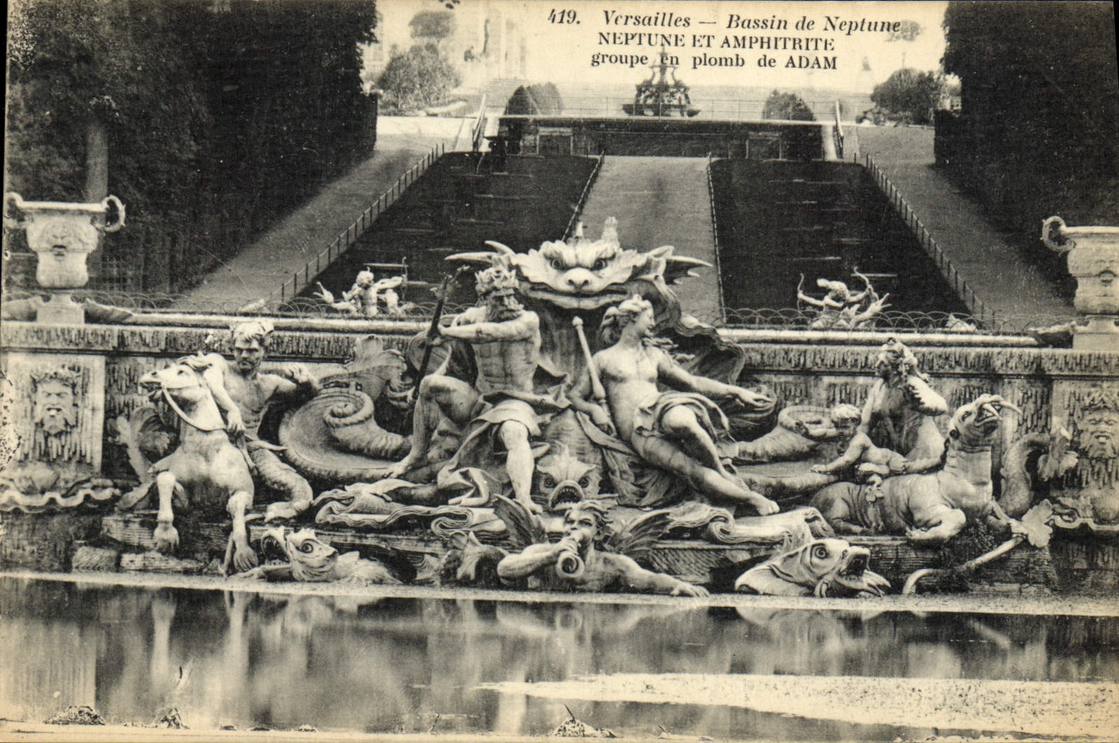 CPA Versailles Bassin De Neptune et Amphitrite
